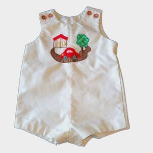 Vintage Baby Jon Jon Romper Outfit 3-6 Months